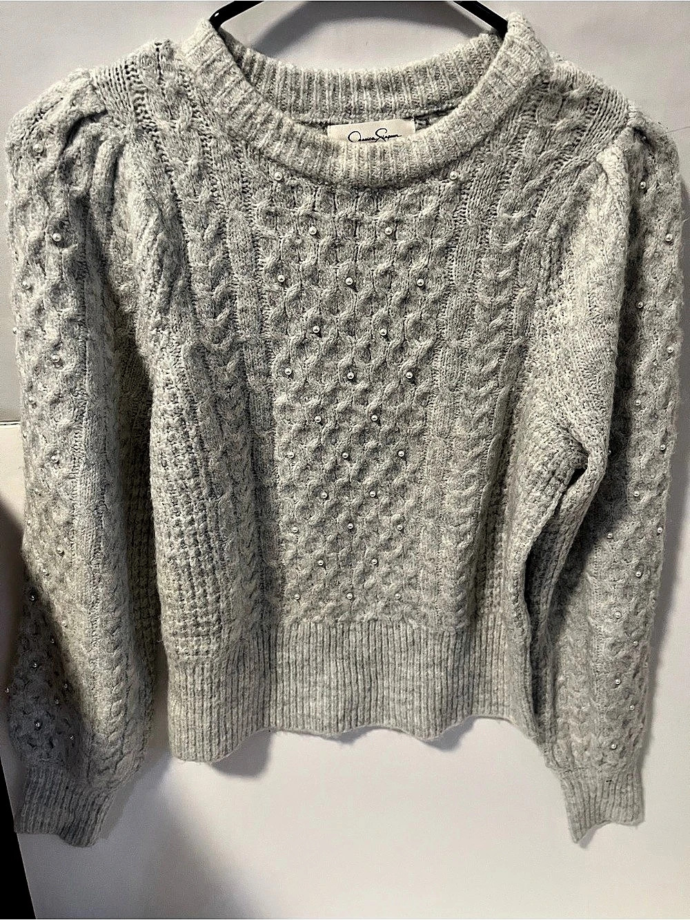 Jessica Simpson Knit Embellished Sweater Size Small